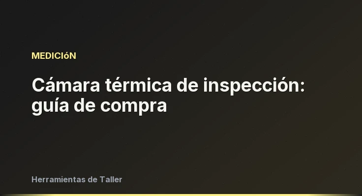 Cámara térmica de inspección: guía de compra