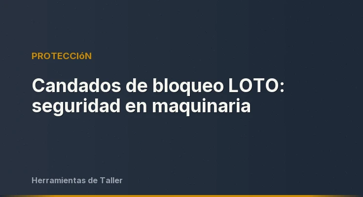 Candados de bloqueo LOTO: seguridad en maquinaria