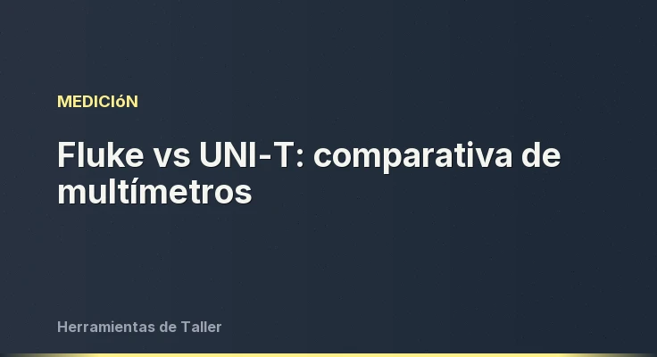 Fluke vs UNI-T: comparativa de multímetros